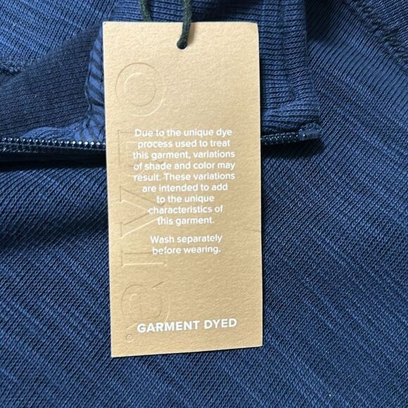 ORVIS XL Heather Navy Mock Neck Quarter Zip Knit Sweater - Picture 10 of 13